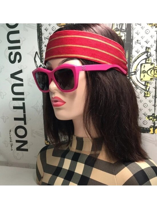 ?️ New Authentic Balenciaga BB0216S 003 Fuchsia Sunglasses main image 5